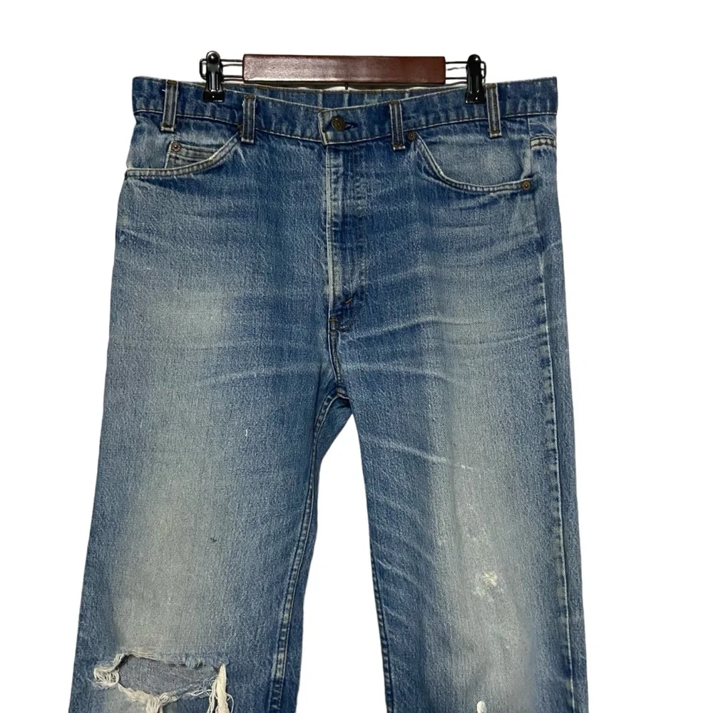 Vintage Orange Tab Levi’s 517 Jeans Men’s Size 38W Blue Jeans